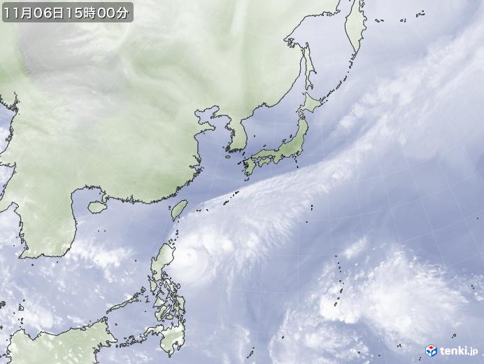 実況天気図(2024年11月06日)