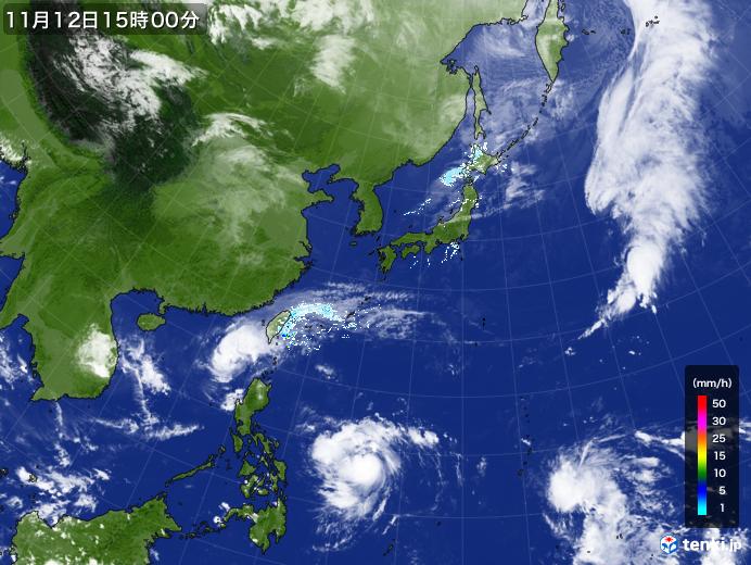 実況天気図(2024年11月12日)