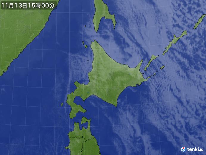 実況天気図(2024年11月13日)