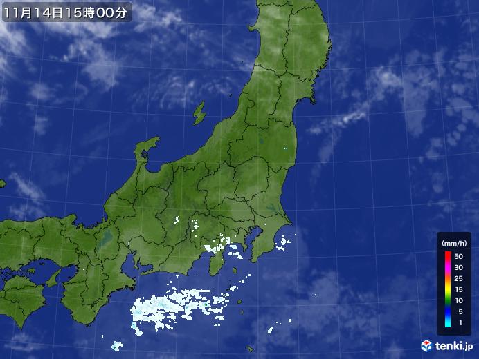 実況天気図(2024年11月14日)