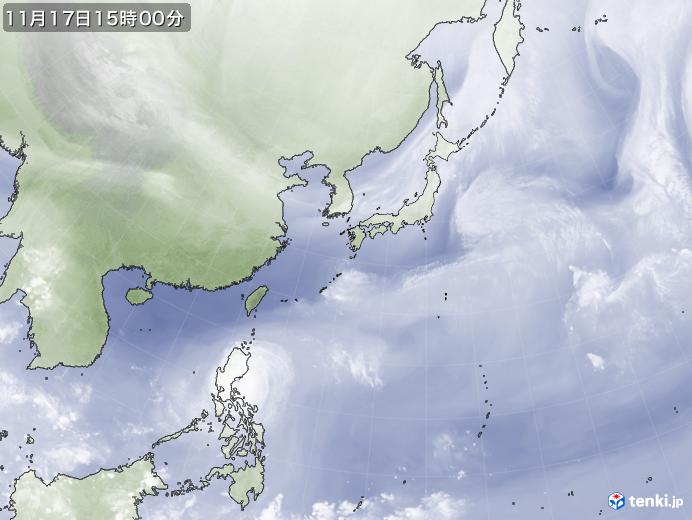 実況天気図(2024年11月17日)