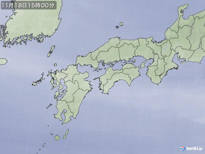 実況天気図(2024年11月18日)