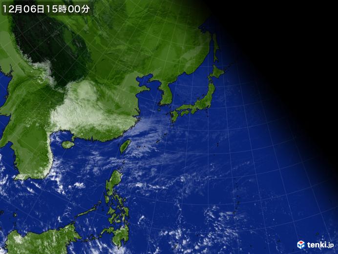 実況天気図(2024年12月06日)