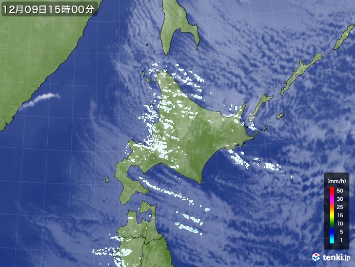 実況天気図(2024年12月09日)