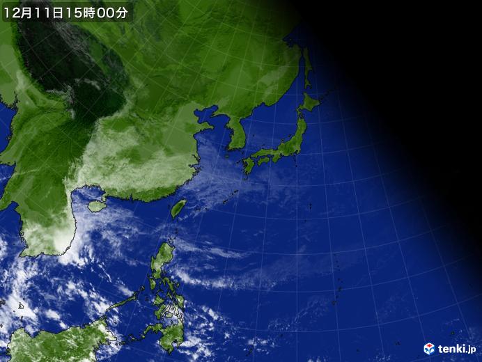 実況天気図(2024年12月11日)