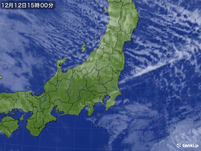 実況天気図(2024年12月12日)