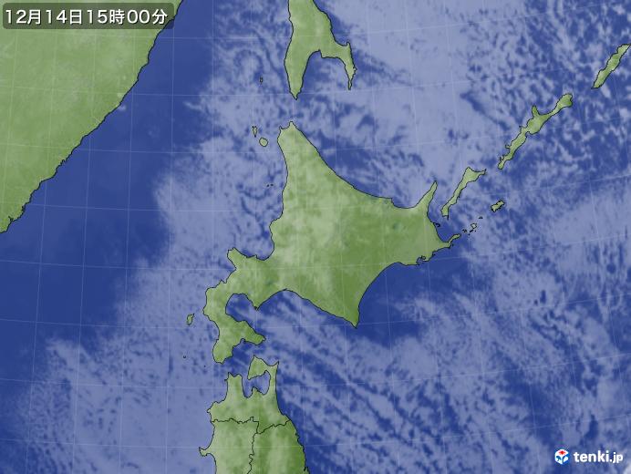 実況天気図(2024年12月14日)