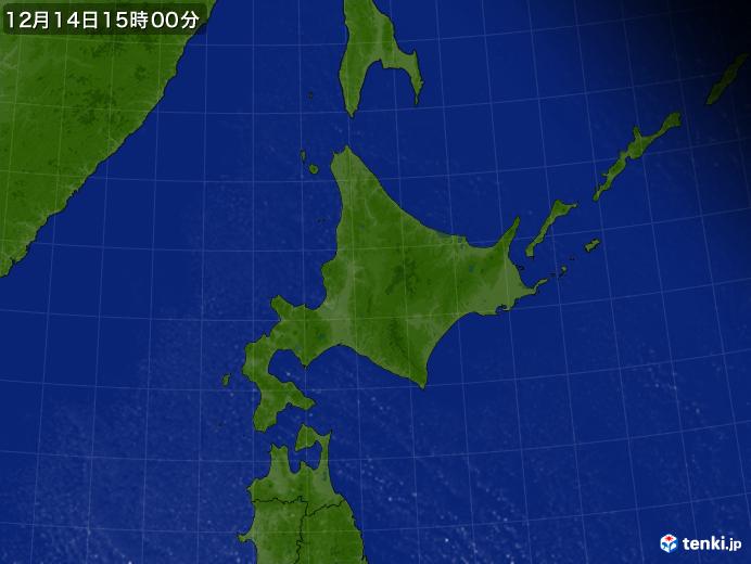 実況天気図(2024年12月14日)