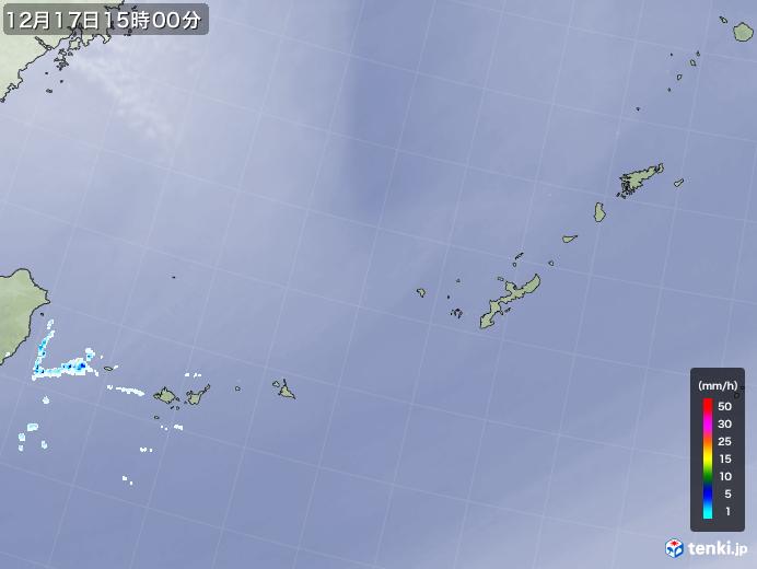 実況天気図(2024年12月17日)