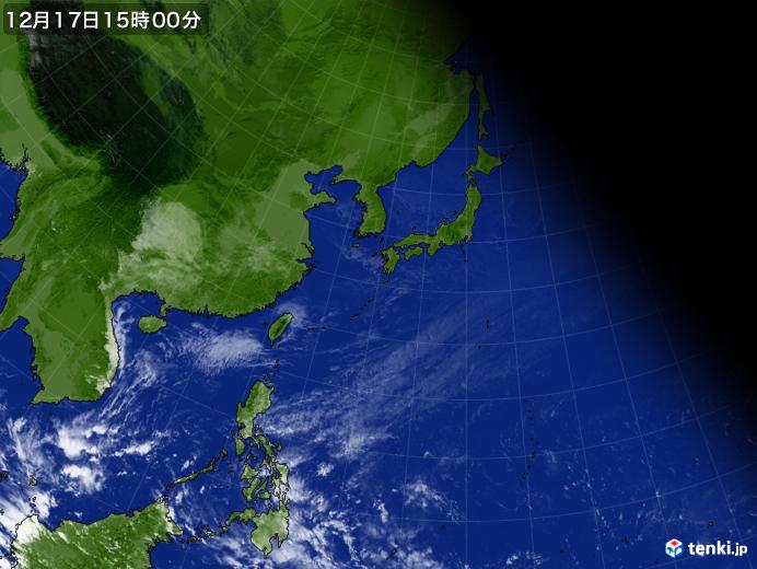 実況天気図(2024年12月17日)