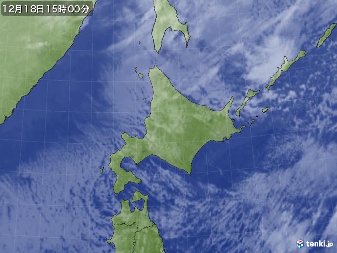実況天気図(2024年12月18日)