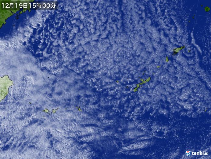 実況天気図(2024年12月19日)