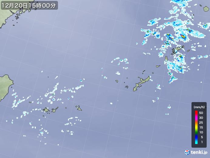 実況天気図(2024年12月20日)