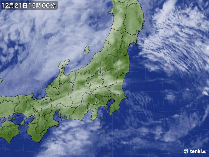 実況天気図(2024年12月21日)