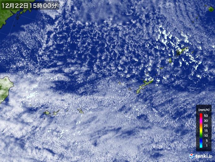 実況天気図(2024年12月22日)