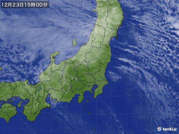 実況天気図(2024年12月23日)