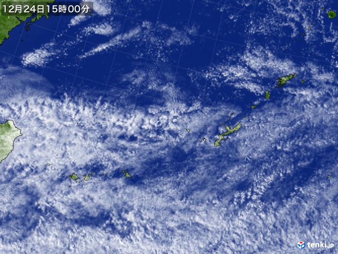 実況天気図(2024年12月24日)