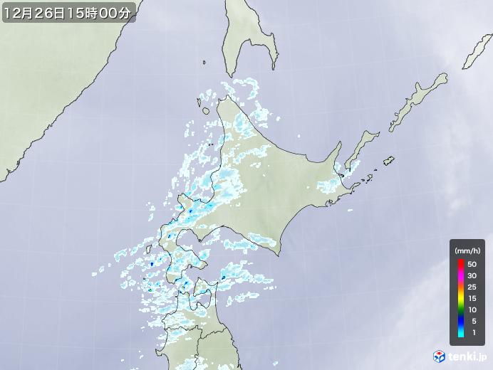 実況天気図(2024年12月26日)