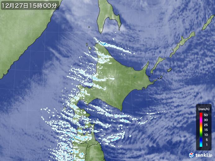 実況天気図(2024年12月27日)