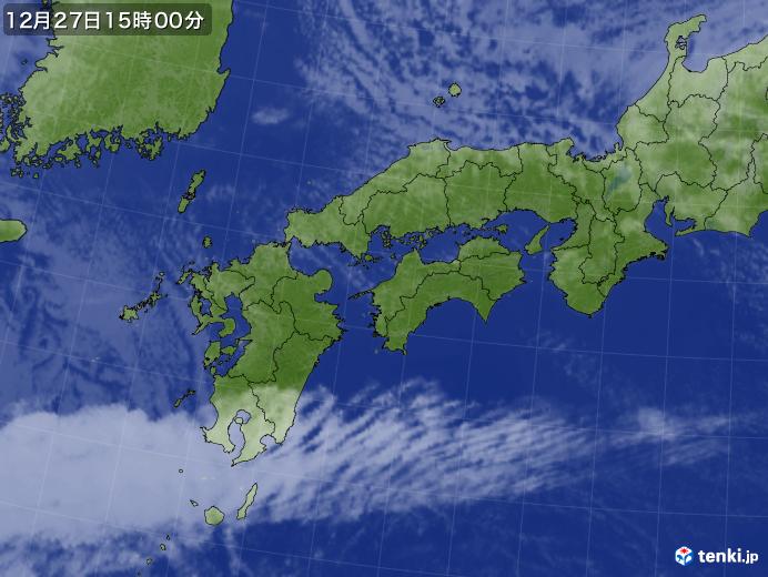 実況天気図(2024年12月27日)