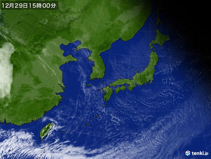 実況天気図(2024年12月29日)