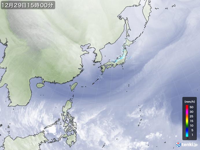 実況天気図(2024年12月29日)