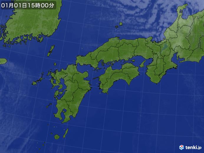 実況天気図(2025年01月01日)