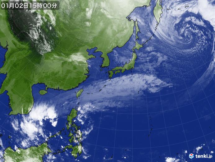 実況天気図(2025年01月02日)