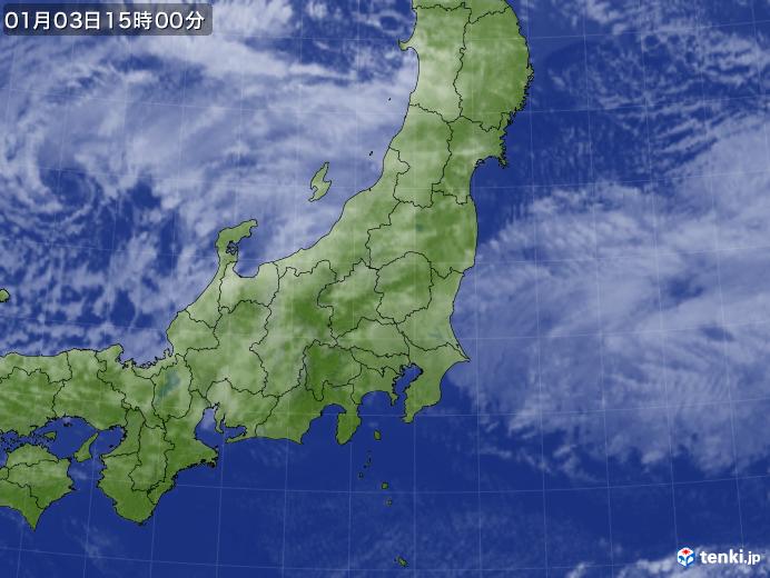 実況天気図(2025年01月03日)