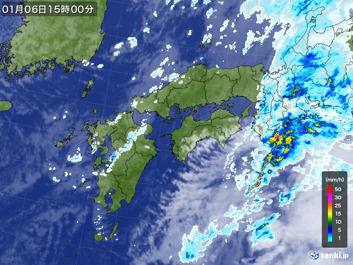 実況天気図(2025年01月06日)