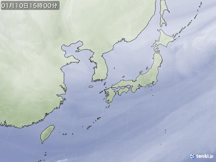 実況天気図(2025年01月10日)