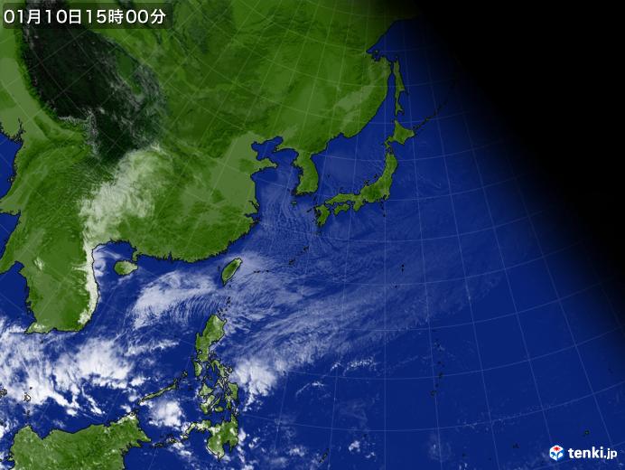 実況天気図(2025年01月10日)