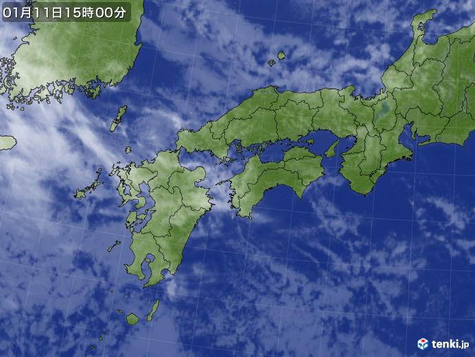 実況天気図(2025年01月11日)