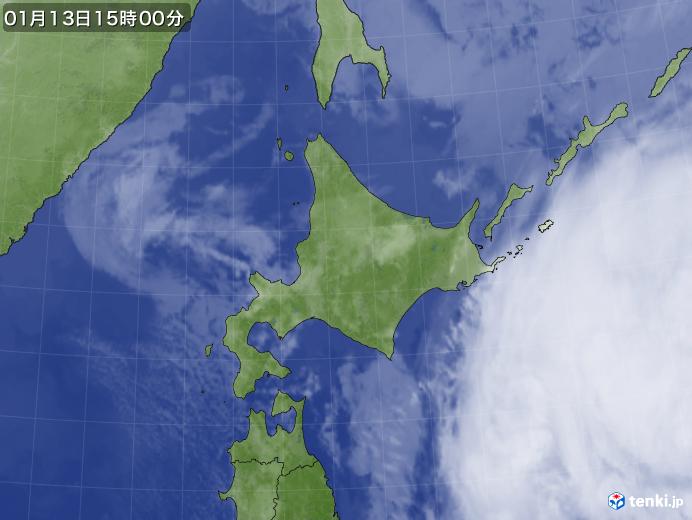 実況天気図(2025年01月13日)
