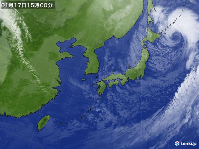 実況天気図(2025年01月17日)