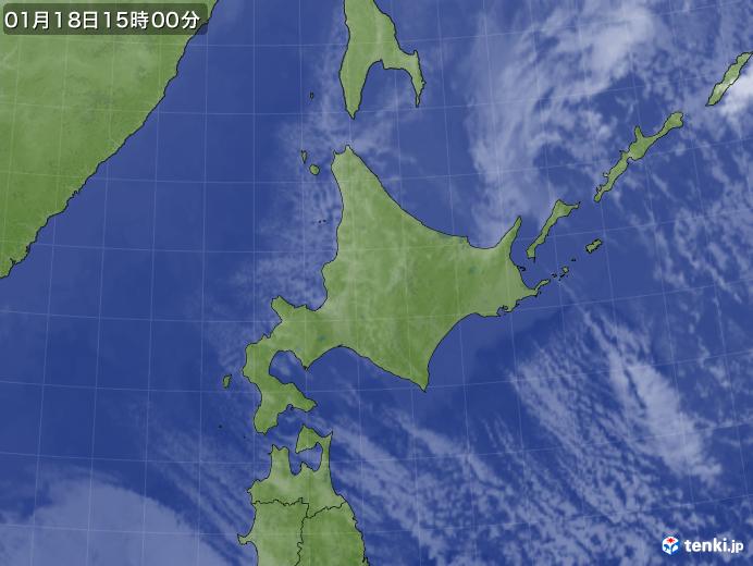 実況天気図(2025年01月18日)