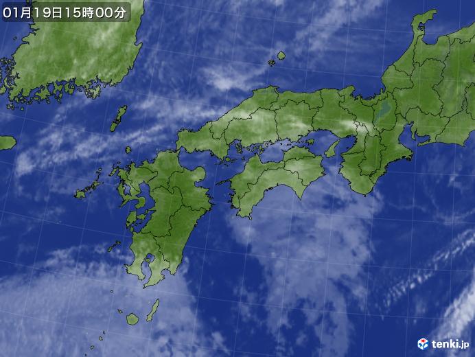 実況天気図(2025年01月19日)