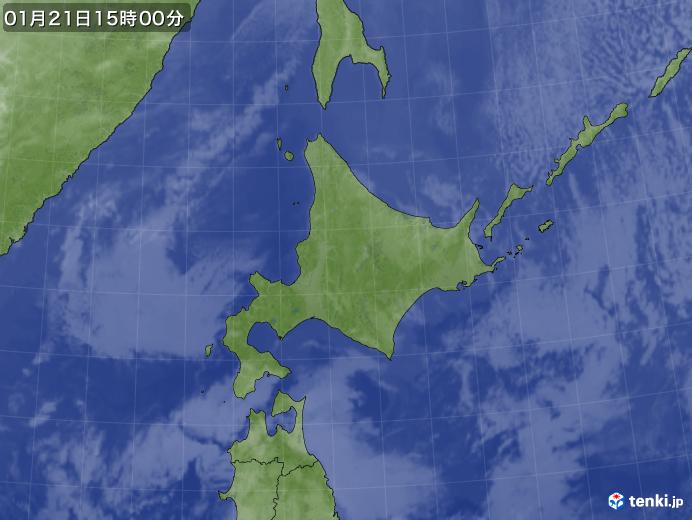 実況天気図(2025年01月21日)