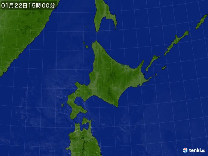 実況天気図(2025年01月22日)