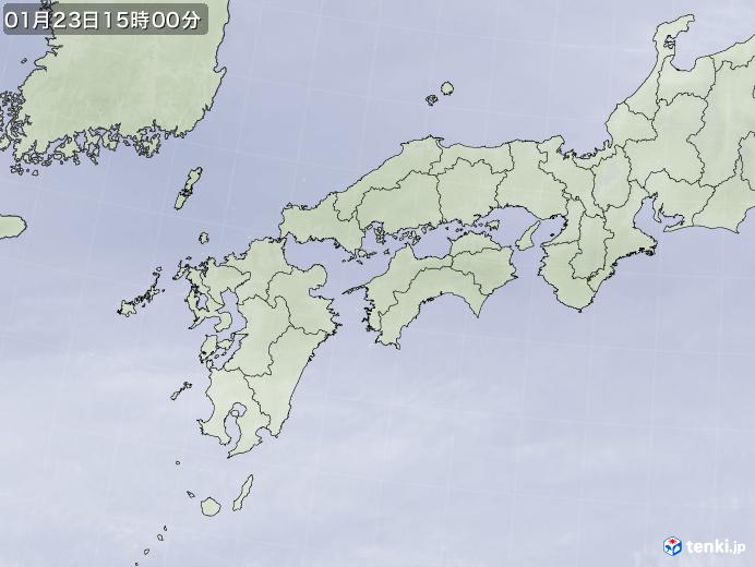 実況天気図(2025年01月23日)