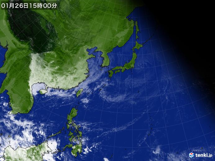 実況天気図(2025年01月26日)