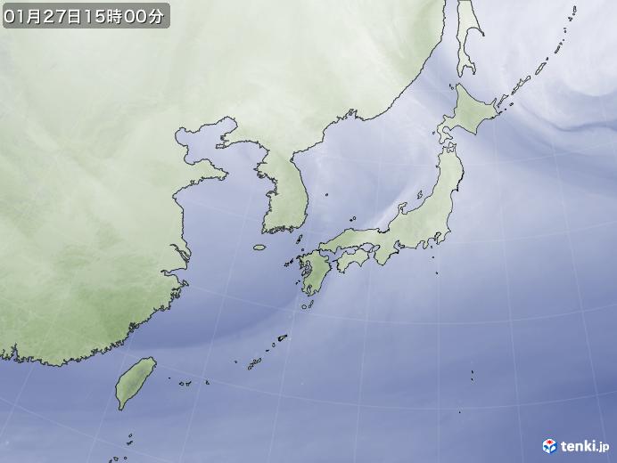 実況天気図(2025年01月27日)