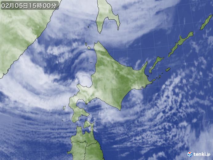 実況天気図(2025年02月05日)