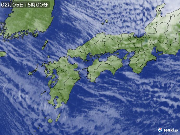 実況天気図(2025年02月05日)