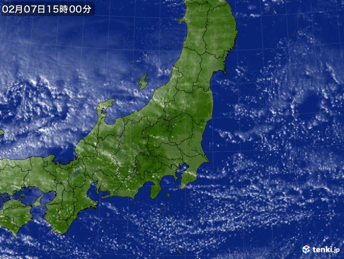 実況天気図(2025年02月07日)
