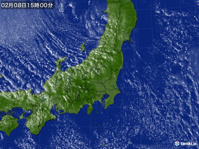 実況天気図(2025年02月08日)