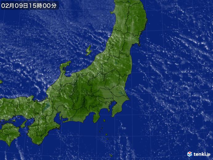 実況天気図(2025年02月09日)