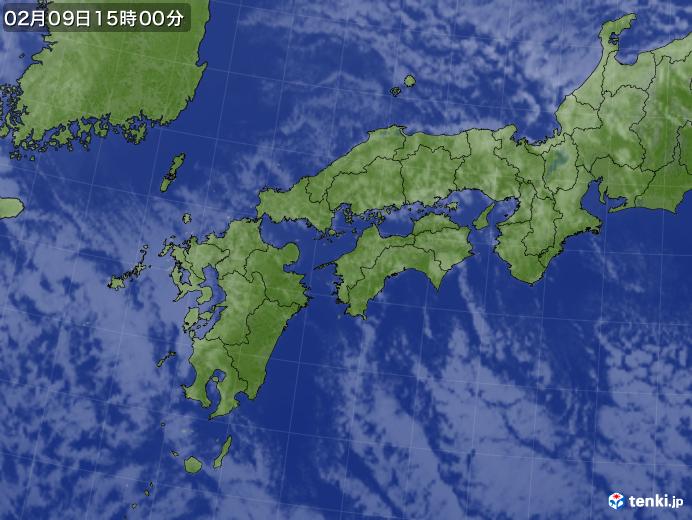 実況天気図(2025年02月09日)