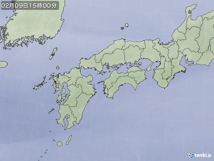実況天気図(2025年02月09日)