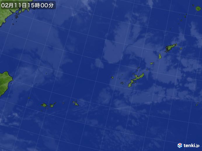 実況天気図(2025年02月11日)